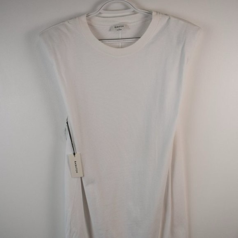 Aritzia Babaton Womens Shoulder Pad Mini Dress Sleeveless Tee Shirt Size Large